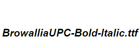 BrowalliaUPC-Bold-Italic