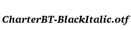 CharterBT-BlackItalic