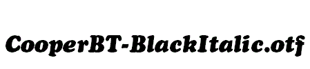 CooperBT-BlackItalic