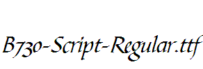 B730-Script-Regular