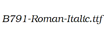 B791-Roman-Italic