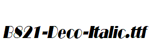 B821-Deco-Italic