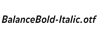 BalanceBold-Italic