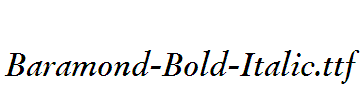 Baramond-Bold-Italic