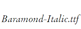 Baramond-Italic