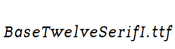 BaseTwelveSerifI