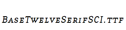 BaseTwelveSerifSCI