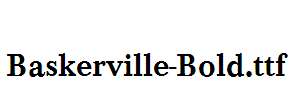 Baskerville-Bold