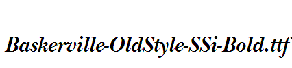 Baskerville-OldStyle-SSi-Bold