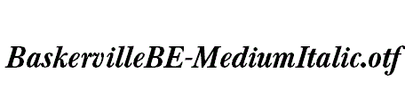 BaskervilleBE-MediumItalic