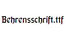 Behrensschrift