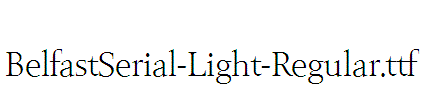 BelfastSerial-Light-Regular