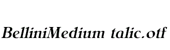 BelliniMediumItalic