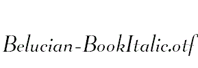 Belucian-BookItalic