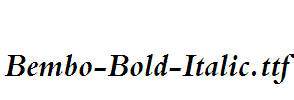 Bembo-Bold-Italic