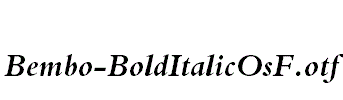 Bembo-BoldItalicOsF