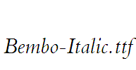 Bembo-Italic