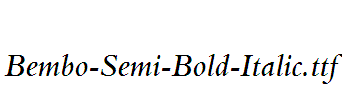 Bembo-Semi-Bold-Italic