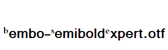 Bembo-SemiboldExpert