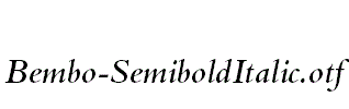 Bembo-SemiboldItalic