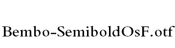 Bembo-SemiboldOsF