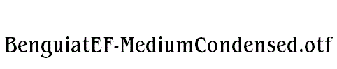 BenguiatEF-MediumCondensed