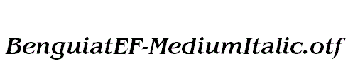 BenguiatEF-MediumItalic