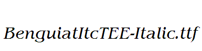 BenguiatItcTEE-Italic