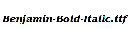 Benjamin-Bold-Italic