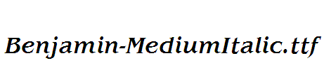 Benjamin-MediumItalic