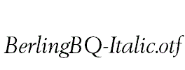 BerlingBQ-Italic