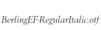 BerlingEF-RegularItalic