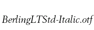 BerlingLTStd-Italic