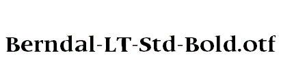 Berndal-LT-Std-Bold