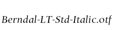 Berndal-LT-Std-Italic