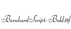 BernhardScript-Bold