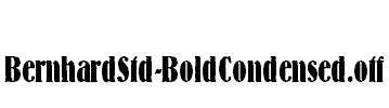 BernhardStd-BoldCondensed