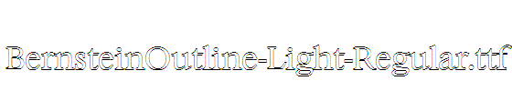 BernsteinOutline-Light-Regular