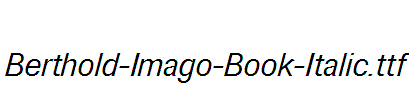 Berthold-Imago-Book-Italic