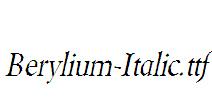 Berylium-Italic