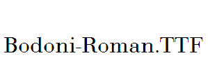 Bodoni-Roman