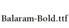 Balaram-Bold