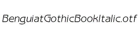 BenguiatGothicBookItalic