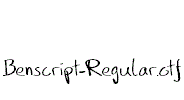 Benscript-Regular