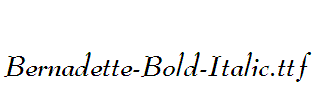 Bernadette-Bold-Italic