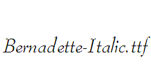 Bernadette-Italic