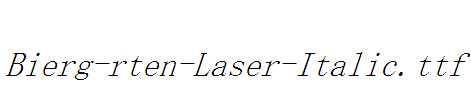 Bierg-rten-Laser-Italic