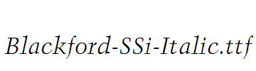 Blackford-SSi-Italic