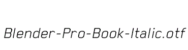 Blender-Pro-Book-Italic