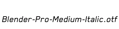 Blender-Pro-Medium-Italic